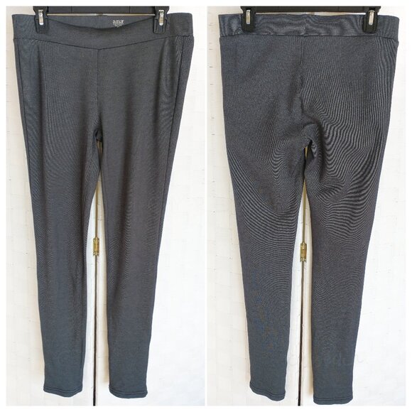 a.n.a Ponte Knit Pants Size Petite Medium PM Gray Leggings Slim Minimalist Prepp - Picture 1 of 12